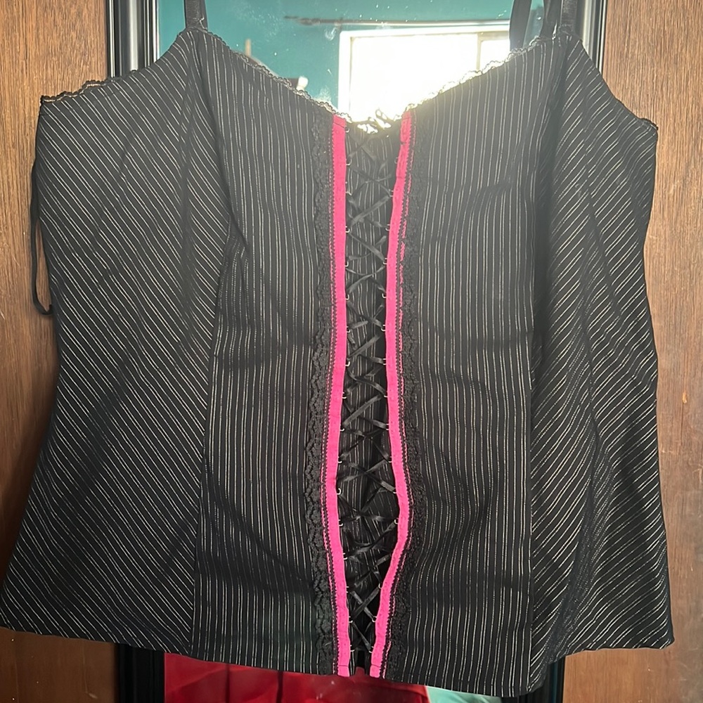 Corset detail tank